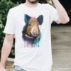 Wild boar art T-shirt