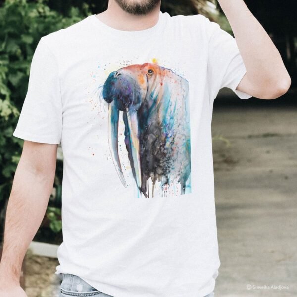 Walrus art T-shirt Walrus art T-shirt