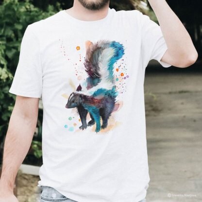 Skunk art T-shirt
