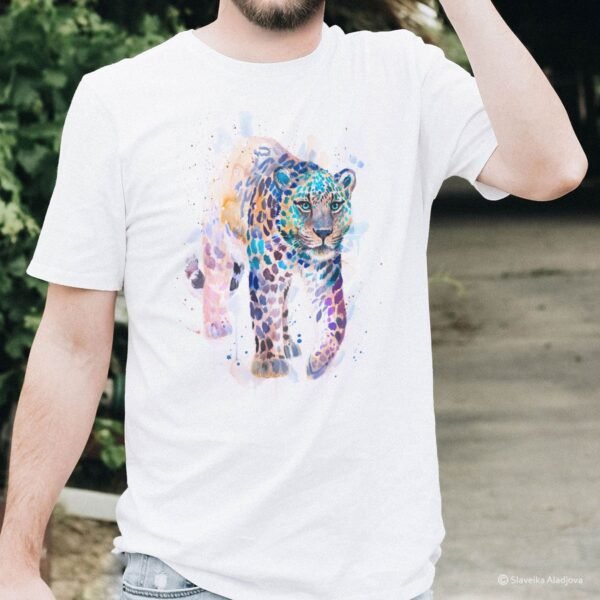Amur leopard art T-shirt