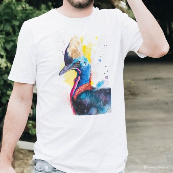Cassowary bird art T-shirt