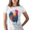 Rooster Colorful art T-shirt