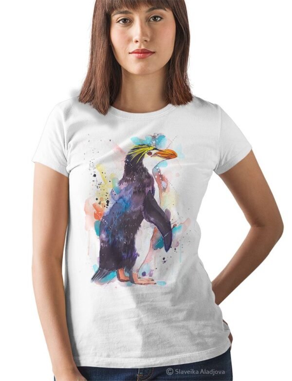 Royal penguin art T-shirt