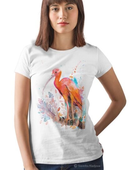 Scarlet Ibis art T-shirt