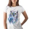 Screech owl art T-shirt