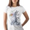 Secretary bird art T-shirt