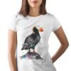 Tufted puffin art T-shirt