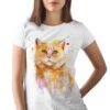 Cat art T-shirt