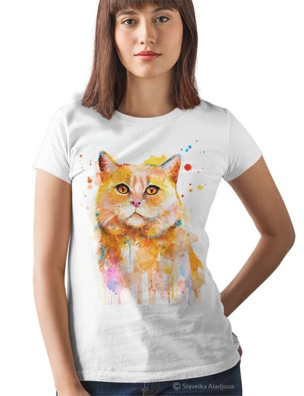 Cat art T-shirt