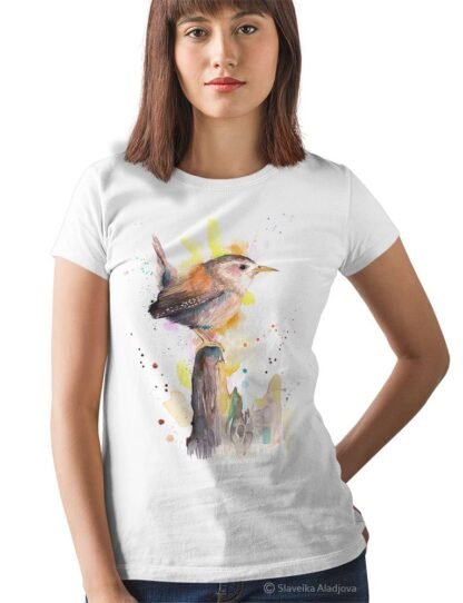 Wren art T-shirt