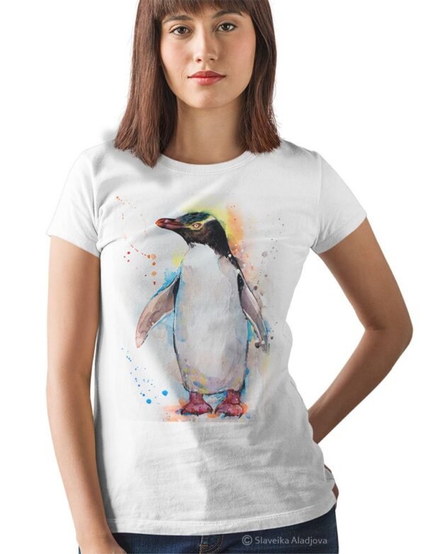 Yellow-eyed Penguin art T-shirt
