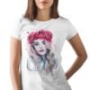 Rose crown girl art T-shirt