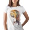 Lion girl art T-shirt