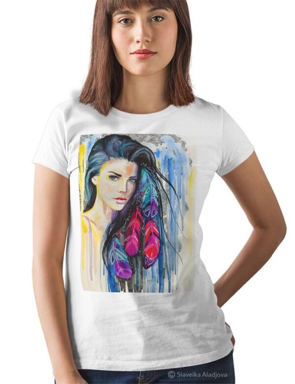 Girl portrait art T-shirt