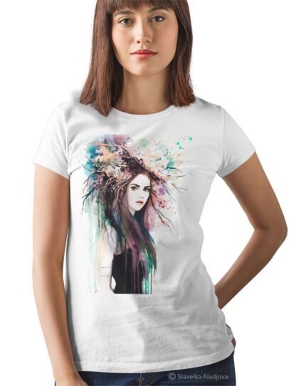 Spring girl art T-shirt