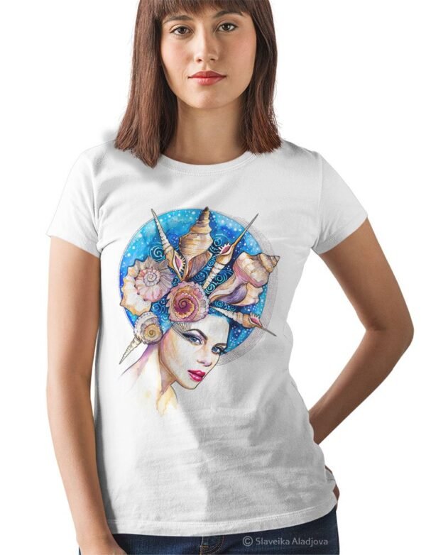 Sea girl art T-shirt