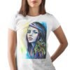 Girl with peacock earrings T-shirt Girl with peacock earrings T-shirt