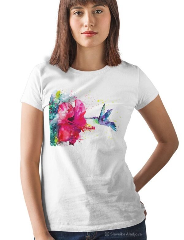 Violetear Hummingbird art T-shirt