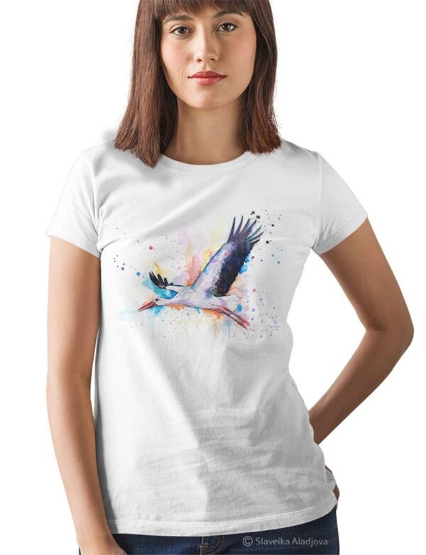 Stork art T-shirt Stork art T-shirt