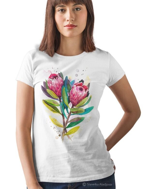 Protea Pink Ice art T-shirt