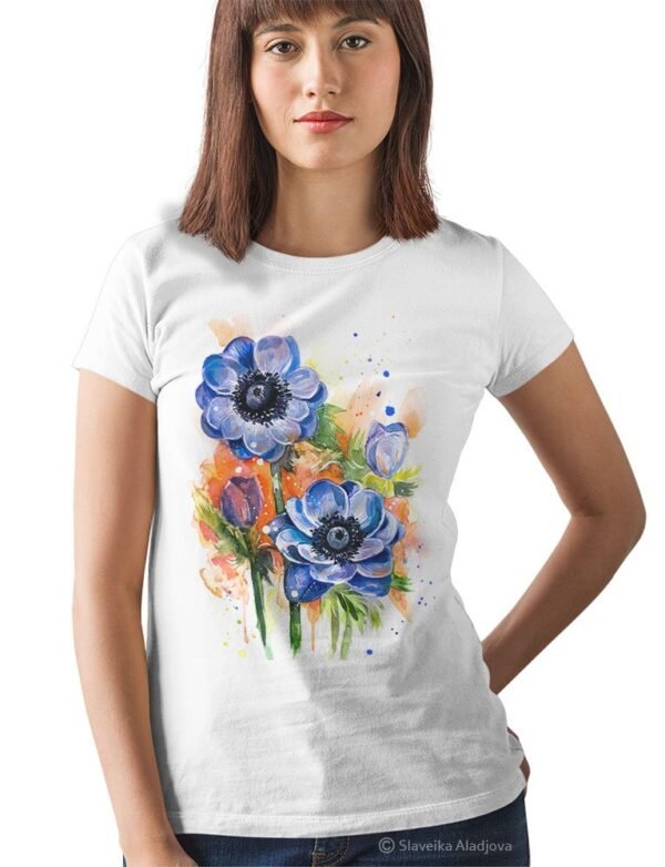 Anemone Flower art T-shirt