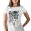 Black and white Puma art T-shirt