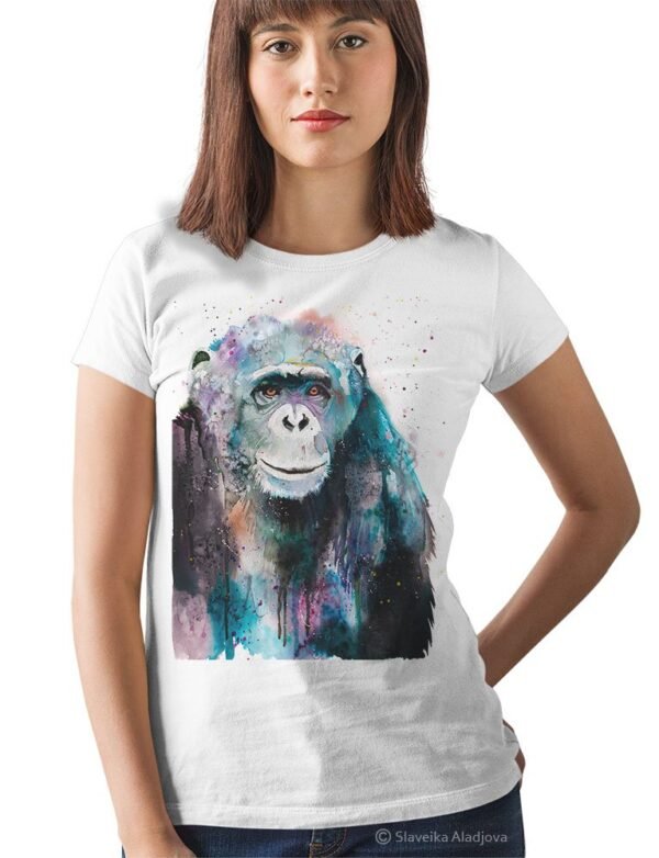 Chimp Chimpanzee art T-shirt