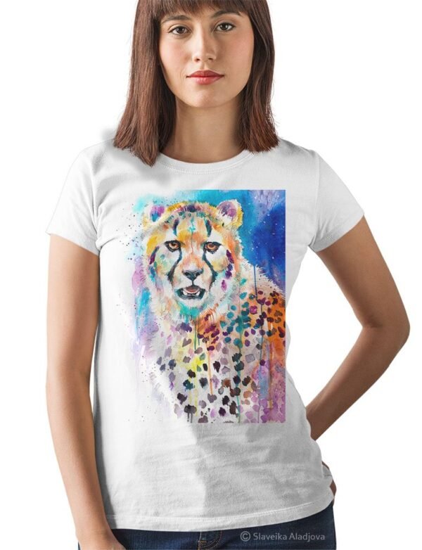 Cheetah art T-shirt