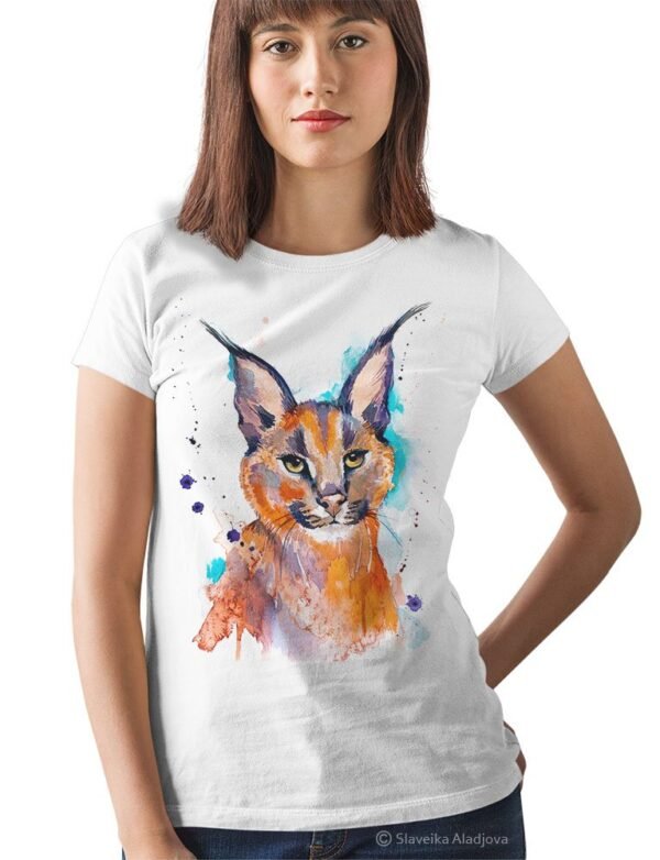 Caracal art T-shirt