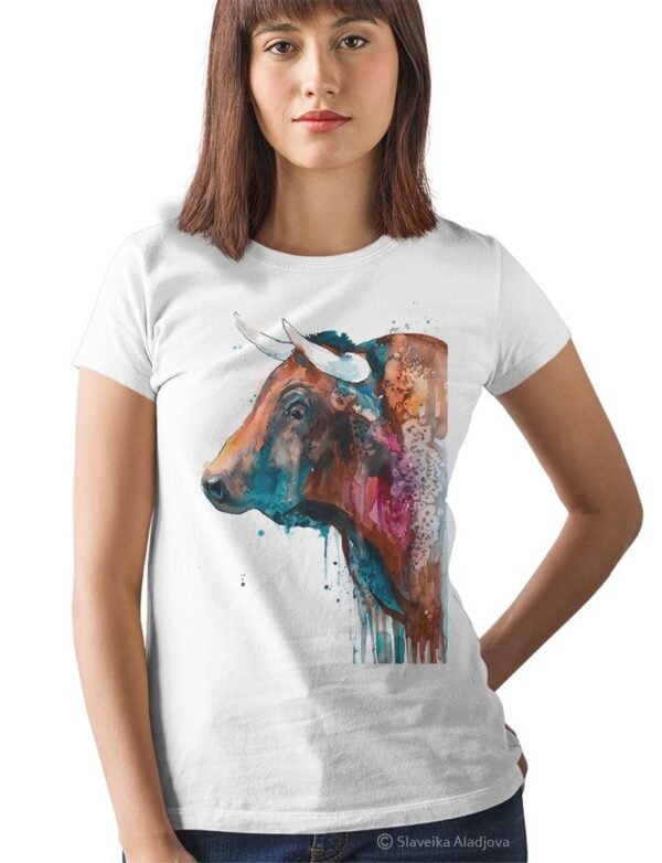 Brown Bull art T-shirt