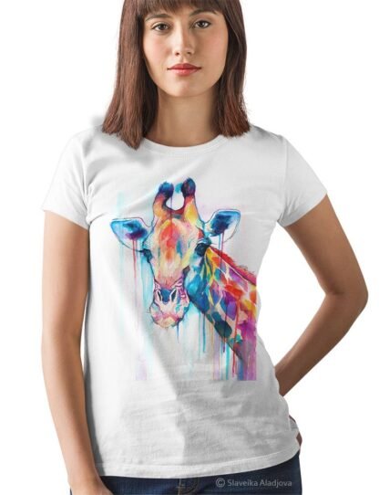 Giraffe art T-shirt