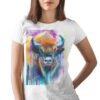 European bison art T-shirt