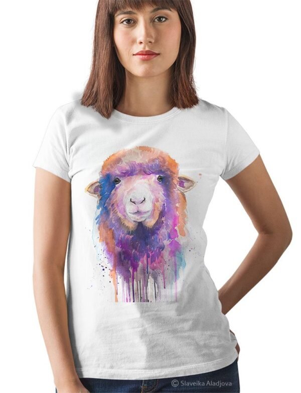 Colorful Sheep art T-shirt