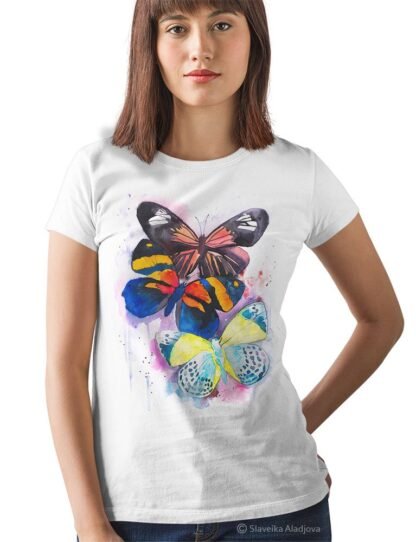 Colorful Butterfly art T-shirt