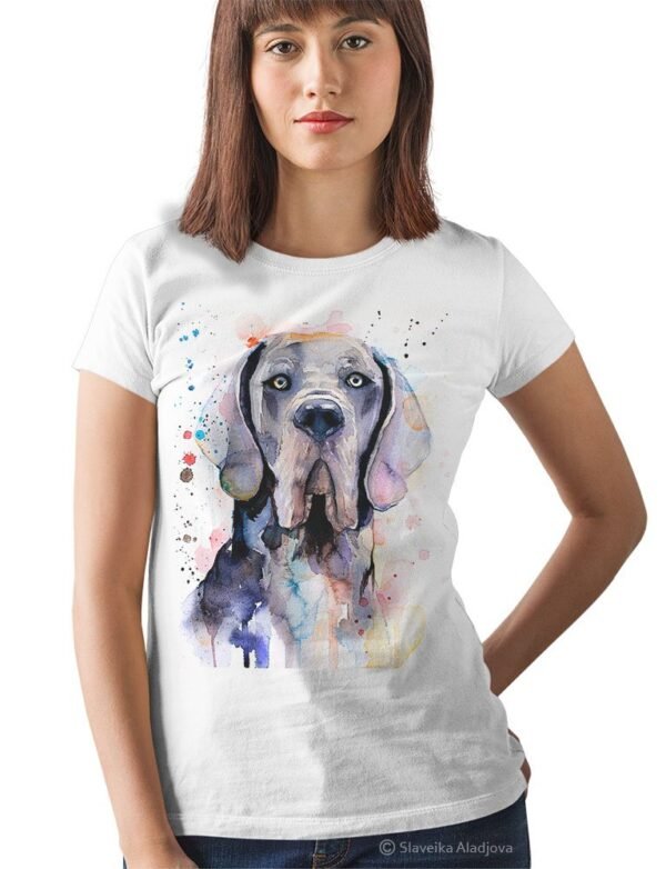 Blue Great Dane art T-shirt