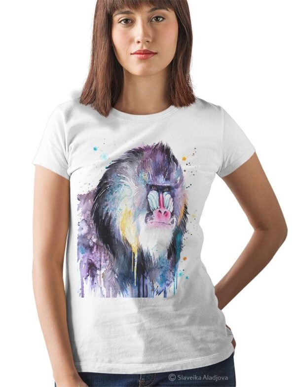 Mandrill art T-shirt
