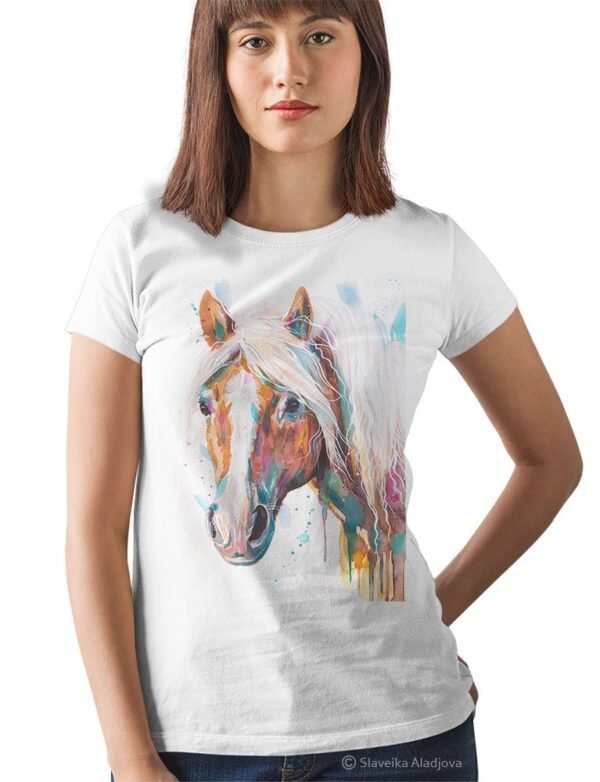 Haflinger horse, Avelignese art T-shirt