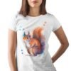Red squirrel art T-shirt