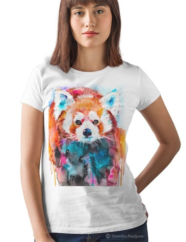 Red Panda art T-shirt