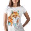 Red Fox art T-shirt