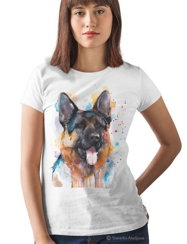 German Shepherd North art T-shirt