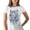 White Tiger art T-shirt