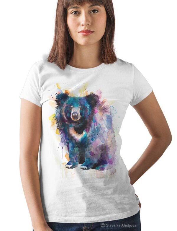 Sloth bear art T-shirt