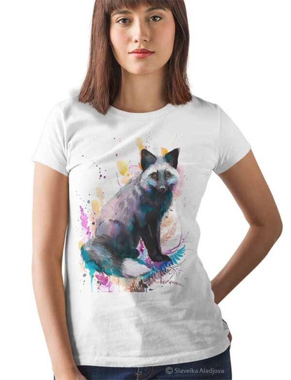 Silver fox art T-shirt