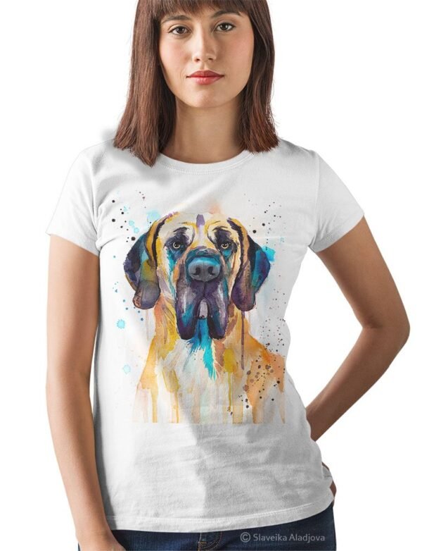 Fawn Great Dane art T-shirt
