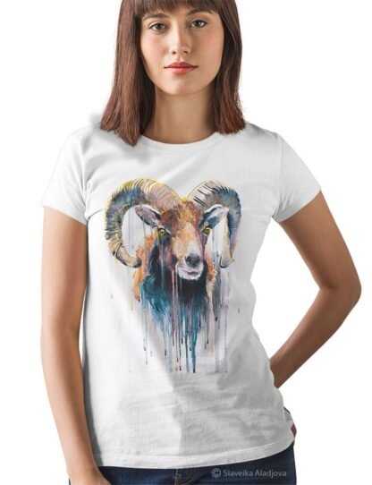 Mouflon art T-shirt
