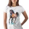 Brown and Black Horse art T-shirt