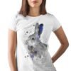 Black and white Hare rabbit art T-shirt Black and white Hare rabbit art T-shirt