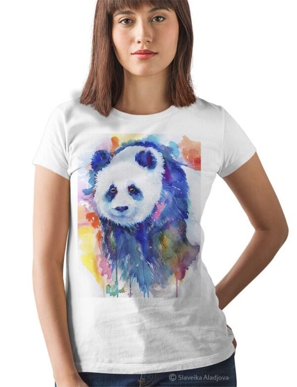 Panda bear art T-shirt