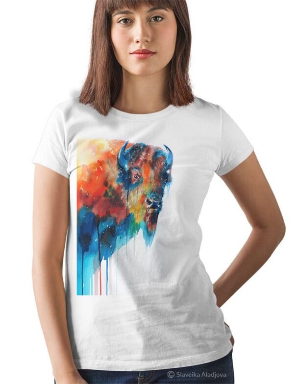 Bison art T-shirt